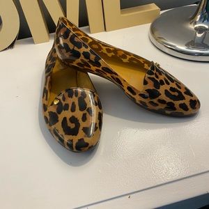 Melissa brand leopard flats, size 8 women’s